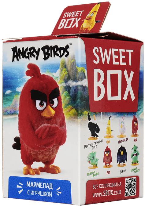 Sweet Box "Angry Birds Movie" мармелад жевательный с игрушкой, 10 г ...