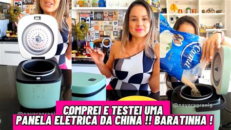 Comprei e Testei uma Panela Elétrica da China Baratinha YouTube