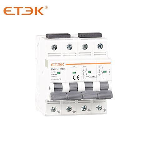 Ekm Dc Ka Dc Mcb For Dc Power Distribution System China Etek