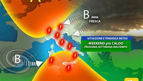 Previsioni meteo weekend più caldo ma è solo un illusione arriva il