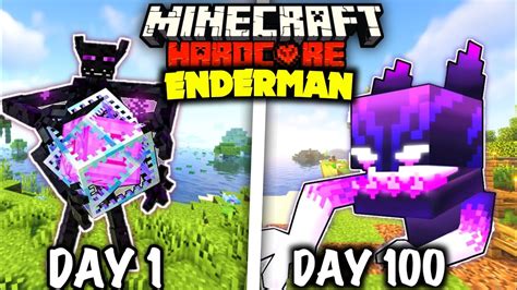 I Survived Days As Enderman In Hardcore Minecraft Hindi Youtube