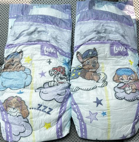 NEW Paw Patrol Luvs Overnights Size 6 Sample Of Six 6 Diapers EBay