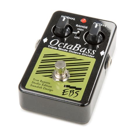 EBS Black Label OctaBass Studio Edition Bass Octave Pedal At Gear4music