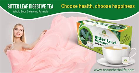 Bitter Leaf Digestive Tea Caffeine Free 20 Herbal Tea Bags Made In