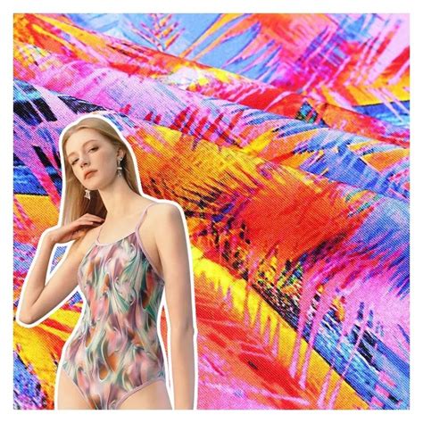 New Fashion Women Bikini Polyester Spandex Way Stretch Swim Fabric Swimwear Knitted Fabric
