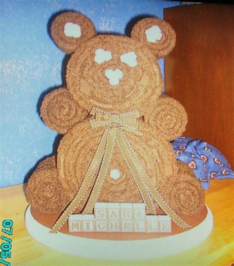 Baby Shower Center Piece Brown And Pink Towel Bear Baby Shower