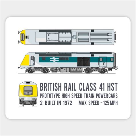 British Rail Class 41 Hst Prototype High Speed Train Locomotive Diagrams T British Rail