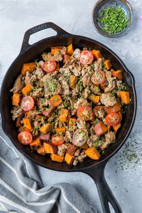 30 Minute Ground Turkey Sweet Potato Skillet An Easy Clean Paleo