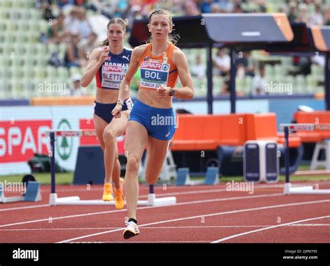 Femke Bol of Netherlands during the Athletics, Women's 400m Hurdles at the European ...