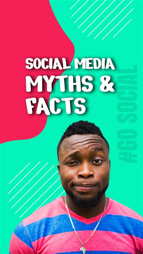 Social Media Myths And Facts Tiktok Cover Design Templates