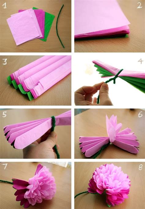 Como Hacer Flores De Papel Gigantes Tutorial Paso A Paso