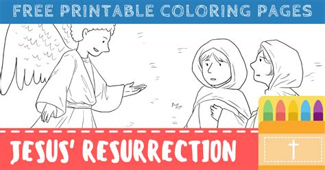 Free Jesus Resurrection Coloring Pages For Kids Connectus