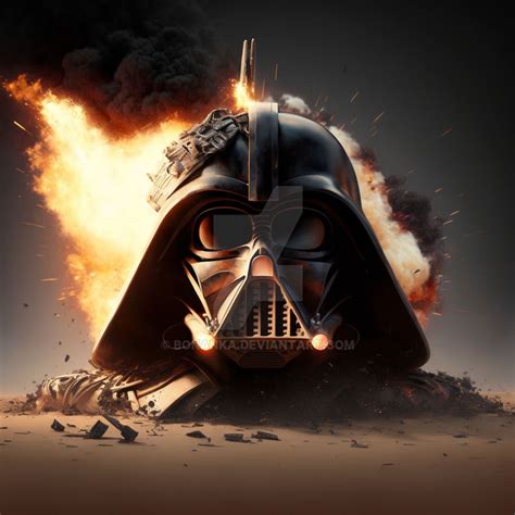 Burning darth vader by Bonanka on DeviantArt