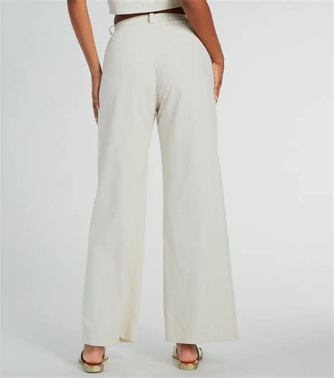 All Play Wide Leg Linen Trouser Pants And Windsor