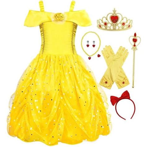 Amzbarley D Guisement Filles Princesse Belle Robe De Soir E F Te D