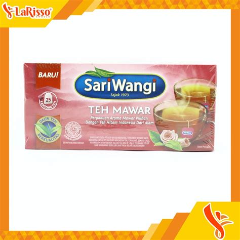 Jual TEH CELUP CAP SARIWANGI TEH MAWAR 25 S KOTAK Shopee Indonesia