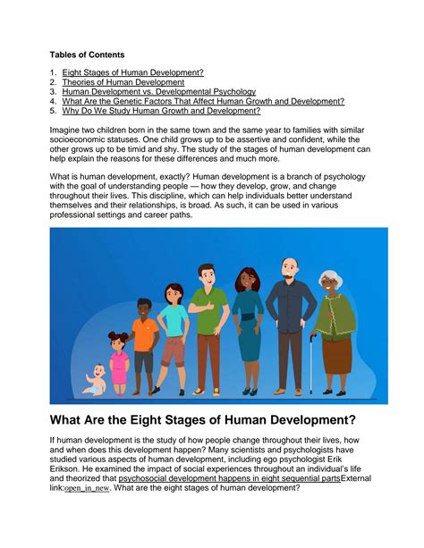 SOLUTION: Eight stages of human development - Studypool