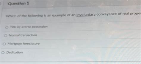 Solved Question 1Which Of The Following Is An Example Of An Chegg