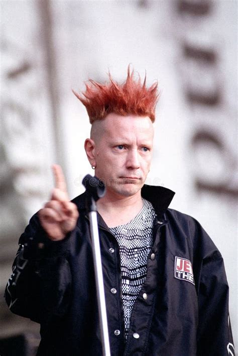 Sex Pistols John Lydon During The Concert Editorial Stock Photo