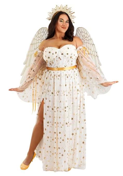 Plus Size Women's Premium Angel Costume | Adult Angel Costumes