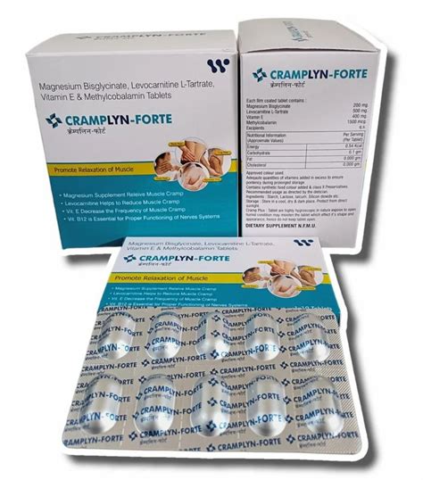 Cramplyn Forte Magnesium Bisglycinate Levocarnitine Vitamin E