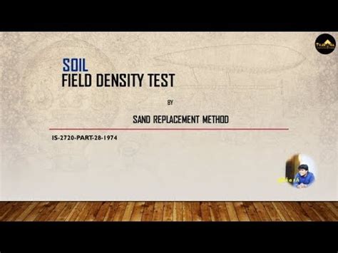 Field Density Test Of Soil Sand Replacement Method Youtube