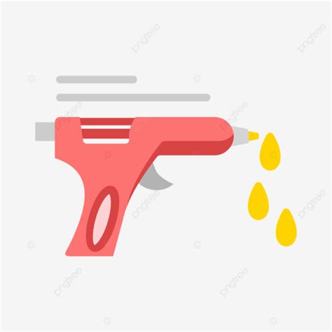 Hot Glue Flat Icon Vector Hot Glue Gun PNG And Vector With Transparent Background For Free