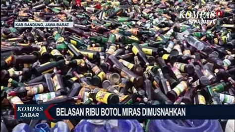 Zero Miras Polresta Kab Bandung Musnahkan Belasan Ribu Botol Video