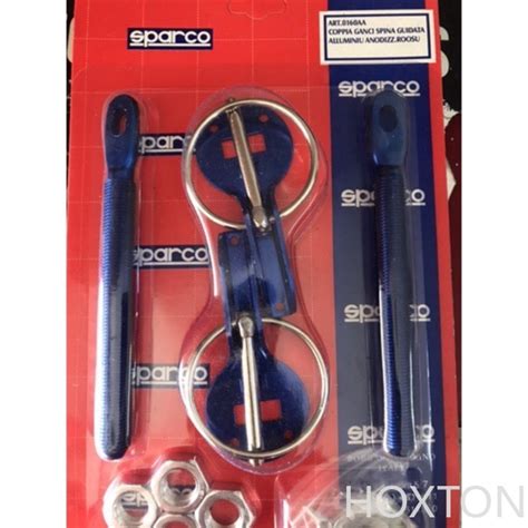 Sparco Bonnet Hood Pin Lock Car Mount Security Latch Kit Racing