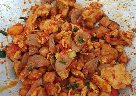 Resep Balado Tahu Bakso Dan Telur Orak Arik Oleh Taa Cookpad