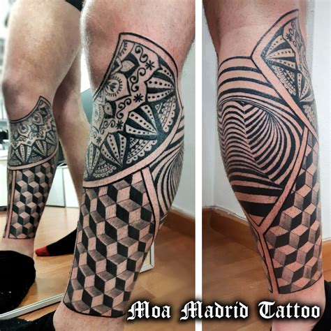 Nuevo Estilo De Tatuaje Geom Trico Con Cubos D Op Art Y Mandala Moa