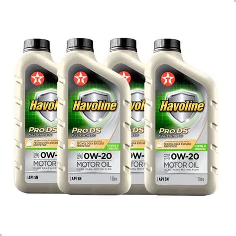 4 Óleo Havoline 0w20 Pro Ds Full Synthetic Motor Flex Frete grátis