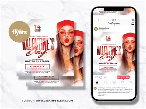 Valentine's Day PSD flyer for Download - Creative Flyers