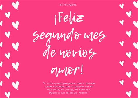segundo mes como novios