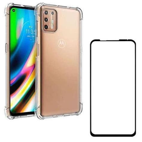 Capa Anti Impacto Pelicula Vidro Moto G9 Plus Casas Bahia