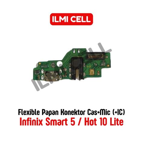 Jual FLEXIBLE INFINIX HOT 10 LITE SMART 5 X657 X657B X657C PAPAN KONEKTOR CAS MIC HF