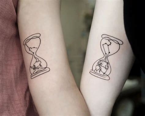 Simple Hourglass Tattoo