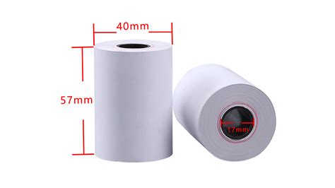 Coreless Pos Paper Roll 57mm X 40mm Thermal Paper Rolls And Thermal Labels Manufacture