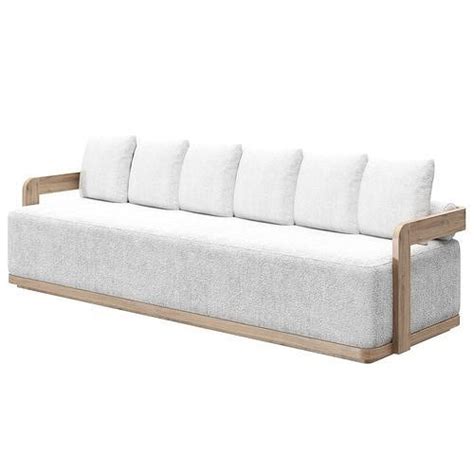 Restoration Hardware Prado Teak Sofa 3d Model Cgtrader