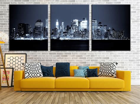 Cityscape Art Decor Cityscape Large Print Night Cityscape - Etsy