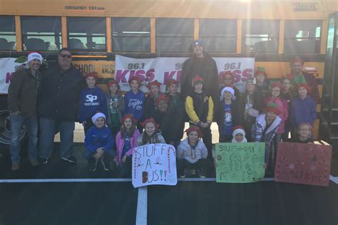 South Park Elementary Center Helps Stuff a Bus - South Park School District