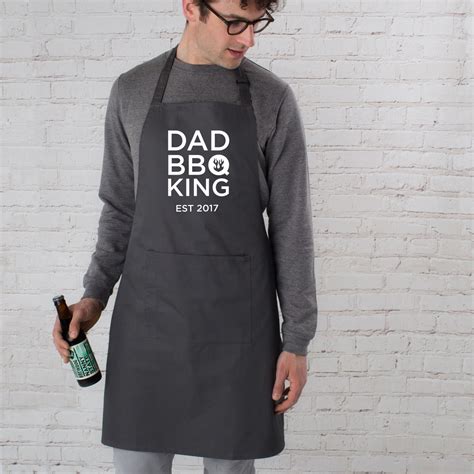 Personalised Dad BBQ King Apron | Twenty-Seven