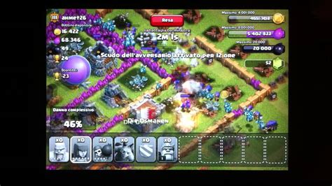 Clash Of Clans Ep Attacco Con Truppe Nuove Youtube