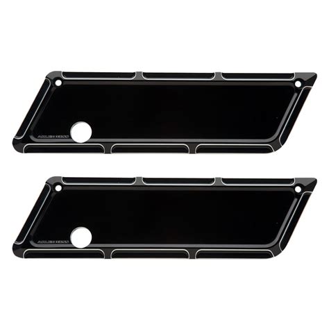 Arlen Ness® Harley Davidson Cvo Road Glide 2018 Beveled Black Saddlebag Latch Covers