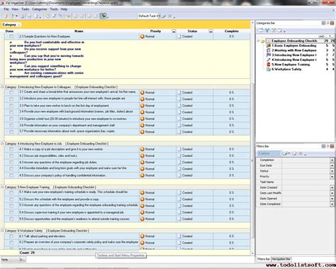 Onboarding Checklist Excel