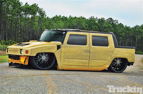 Custom Yellow Hummer H2