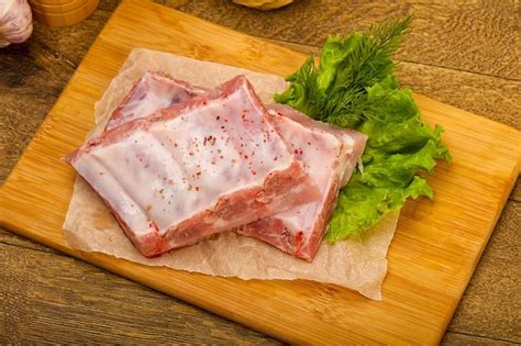 Premium Photo Raw Pork Ribs