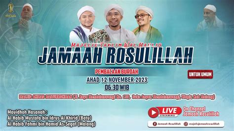 Live Burdah Majelis Jamaah Rosulillah Di Mendalanwangi Wagir Kab