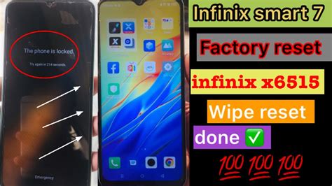 Infinix Smart 7 Hard Reset Pattern Lock Kaise Tode Delete Pin