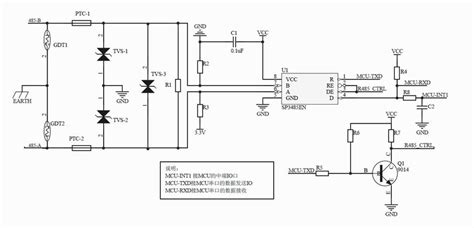 Rs485 Multi Master Communication Circuit Circuit Related Symbols And